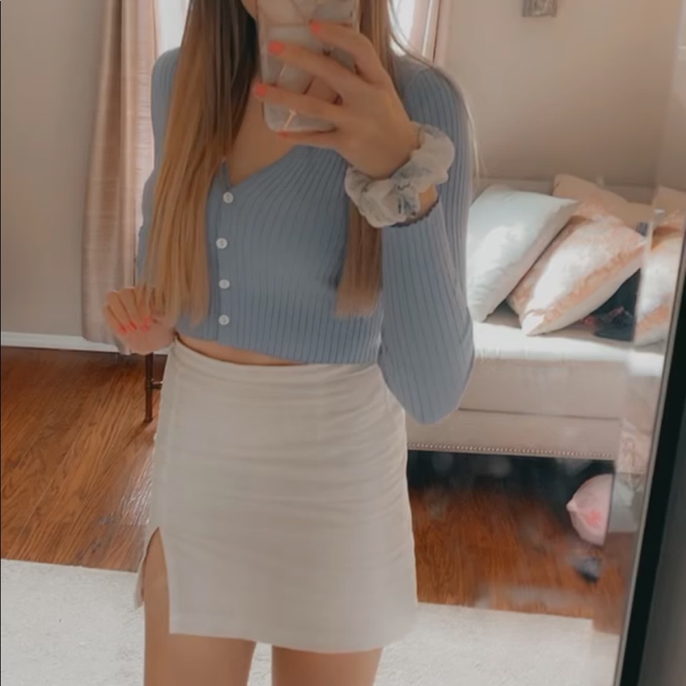 Baby Blue Button Up - Picture 2 of 6